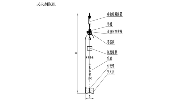 高壓二氧化碳滅火系統(tǒng)滅火劑瓶組